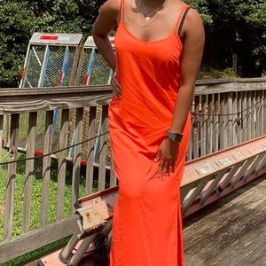 Orange Maxi Dress